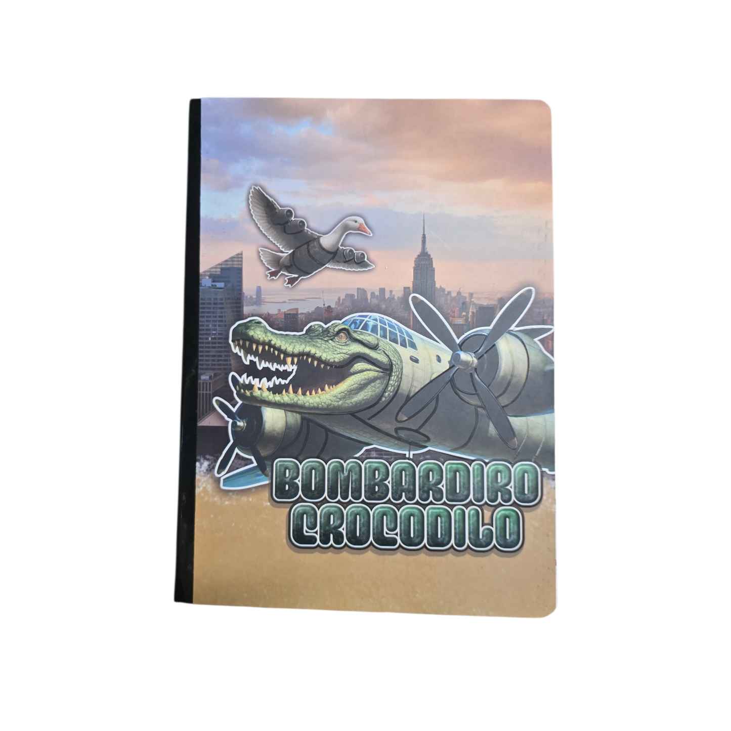 CUADERNO 100H TRALALERO TRALALA TIKTOK RAYADO/ CUADRICULADO
