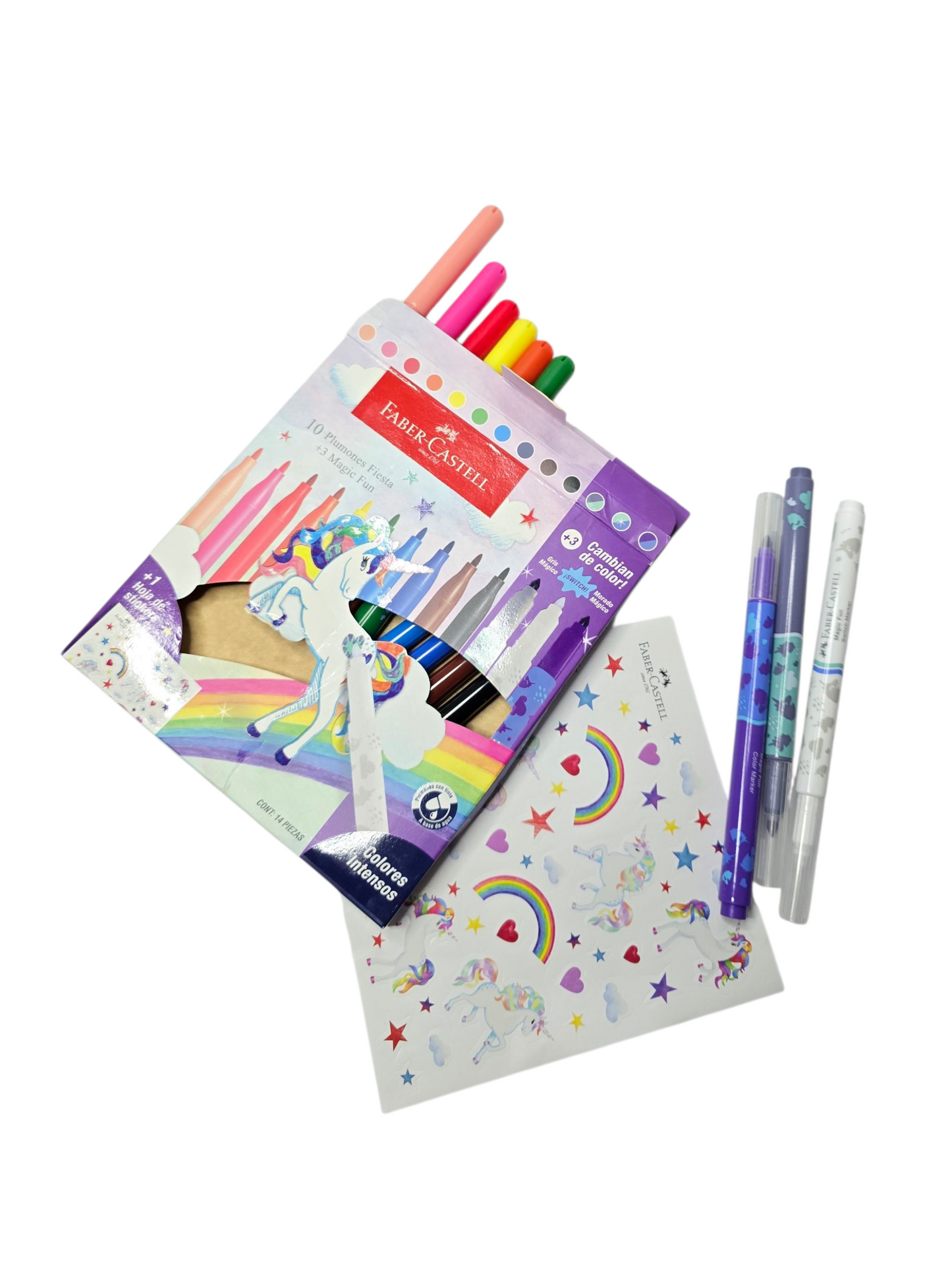 PLUMON FIESTA FABER-CASTELL UNICORNIO