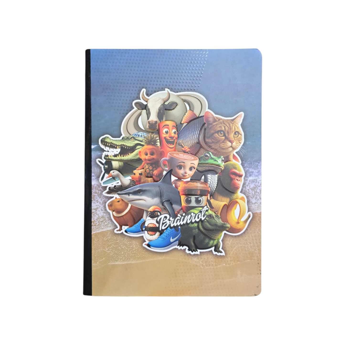 CUADERNO 100H TRALALERO TRALALA TIKTOK RAYADO/ CUADRICULADO