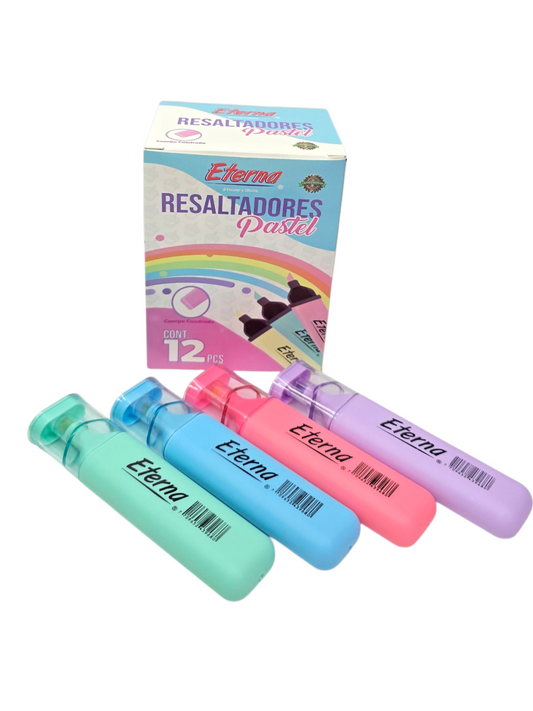 RESALTADOR ETERNA COLORES PASTELES