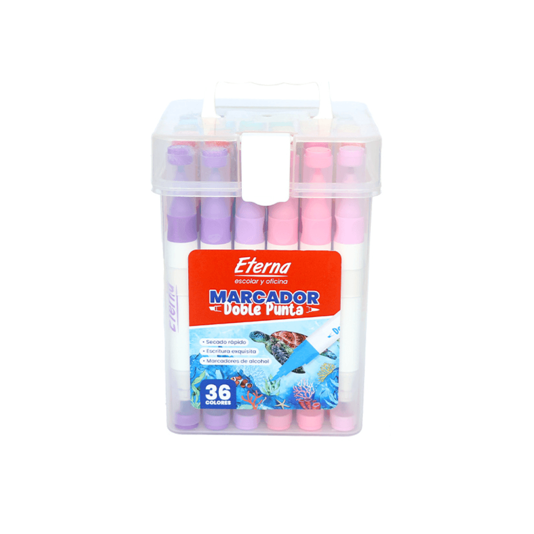 MARCADOR D/P ESTUCHE CUADRADO ETERNA X36 ET1409