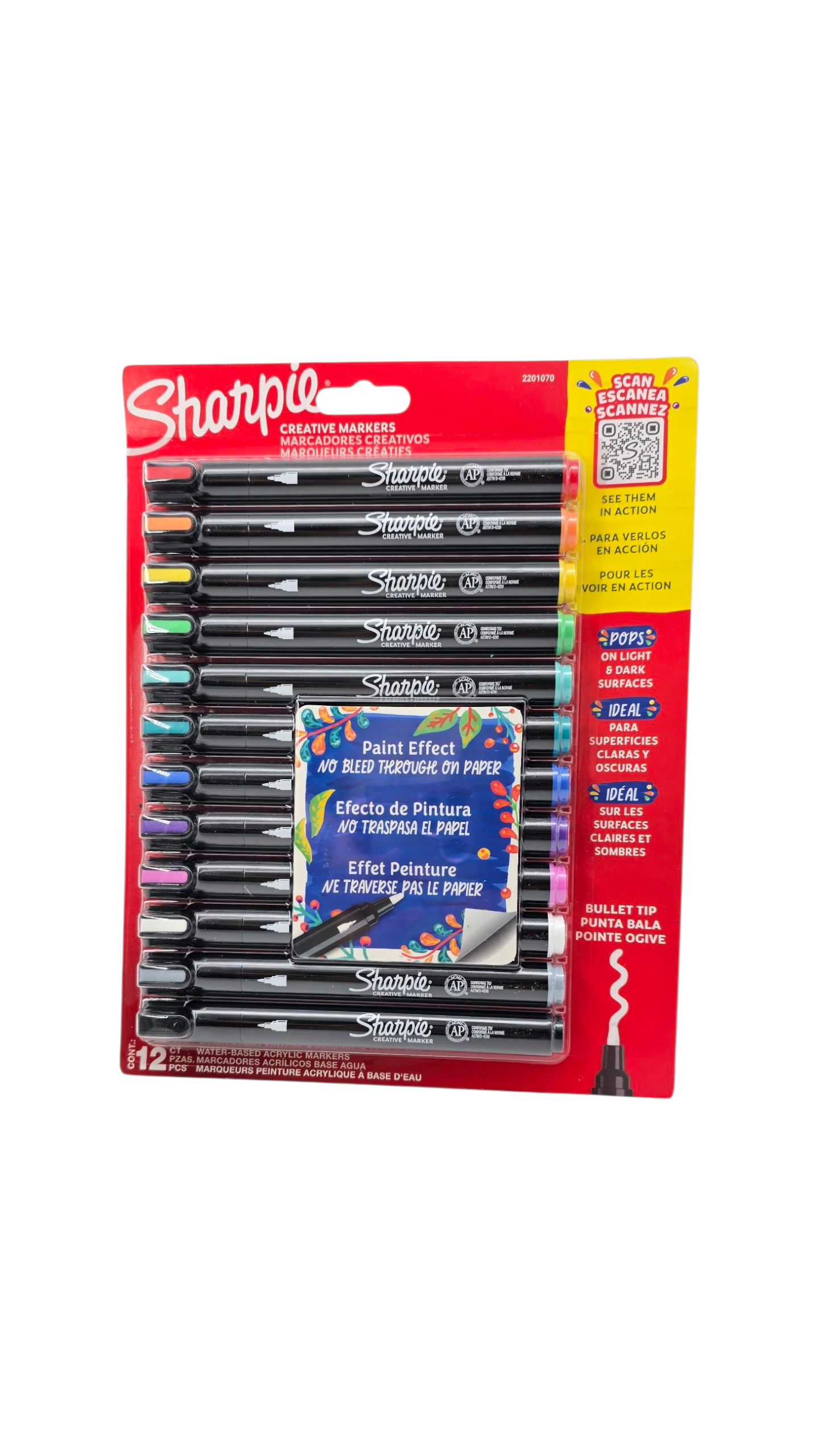 MARCADOR ACRILICO SHARPIE X12