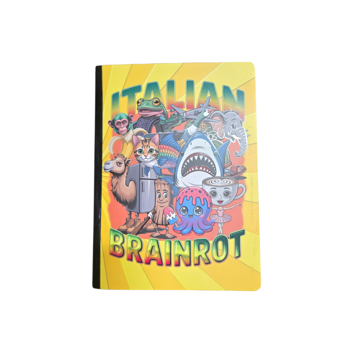 CUADERNO 100H TRALALERO TRALALA TIKTOK RAYADO/ CUADRICULADO
