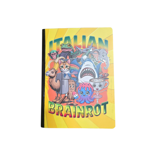 CUADERNO 100H TRALALERO TRALALA TIKTOK RAYADO/ CUADRICULADO