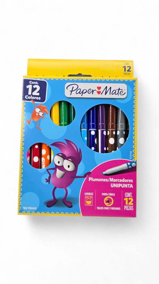 MARCADOR PLUMON PAPER MATE X12 UNIPUNTA